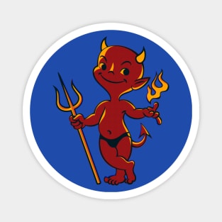 Lowbrow Impish Little Devil Magnet